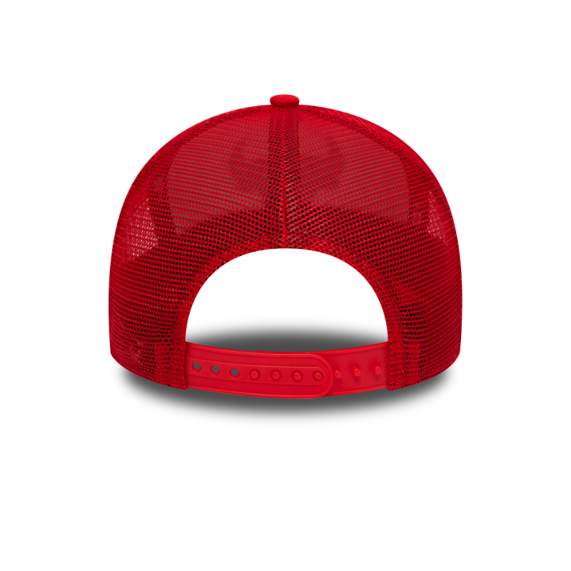 Chicago Bulls Team Color Block A-Frame Trucker - White/Red - Headz Up 