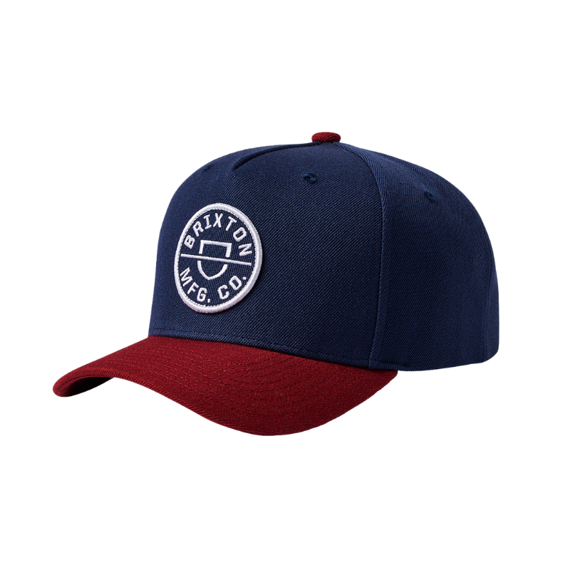 Crest C MP Snapback Cap - Washed Navy/Red - Headz Up 