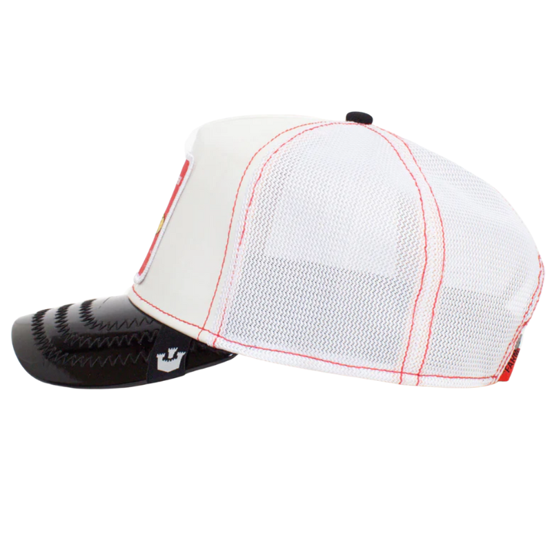 Goorin Bros The RED QUEEN Trucker Cap - Patent Leather - White - Headz Up 