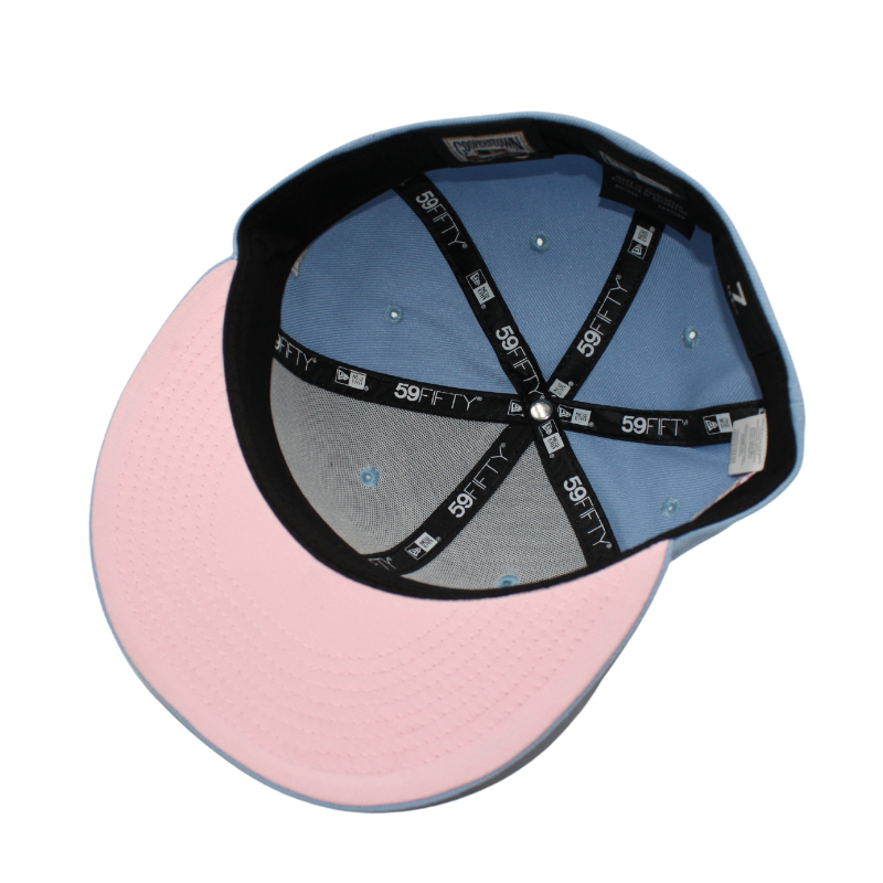 59Fifty Fitted New York Yankees World Series 1999 Birdseye Blue/Pink - Headz Up 