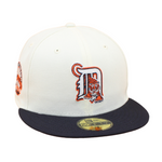 Detroit Tigers Cooperstown 59Fifty Fitted Tiger Stadium 1912-1999  - Chrome White/Navy/Orange - Headz Up 
