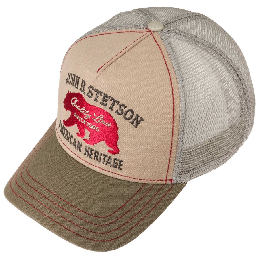 Bear Trucker Cap - Khaki - Headz Up 