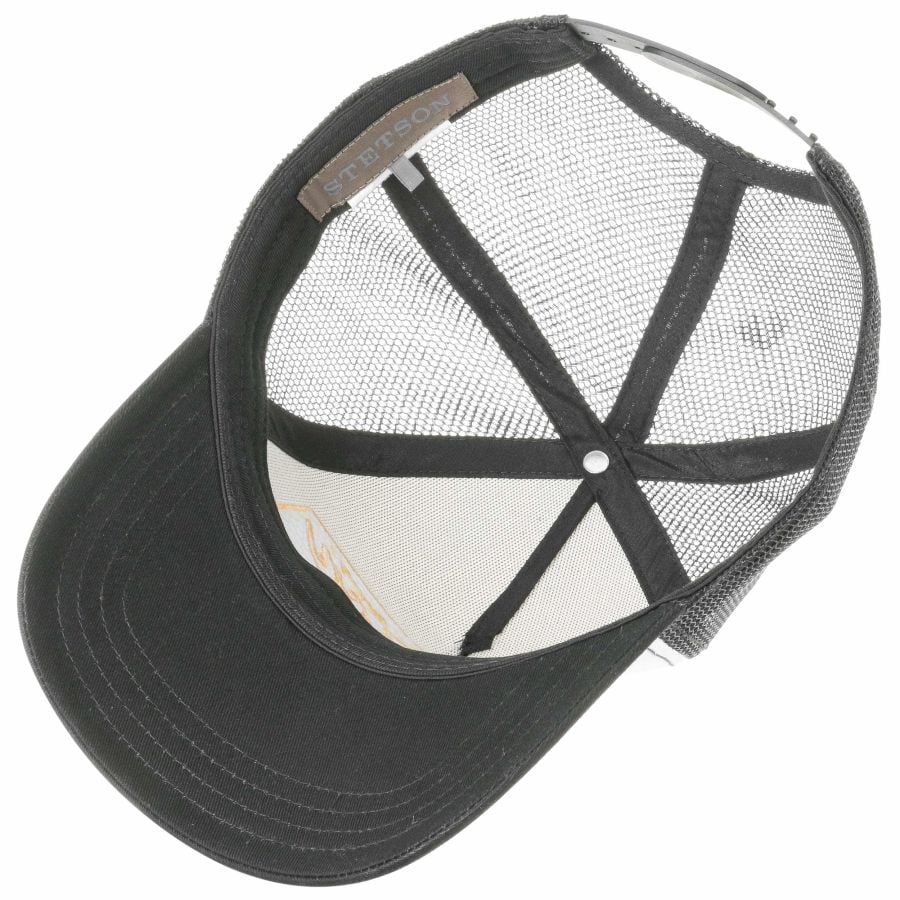 American Heritage Trucker Cap - White/Black - Headz Up 