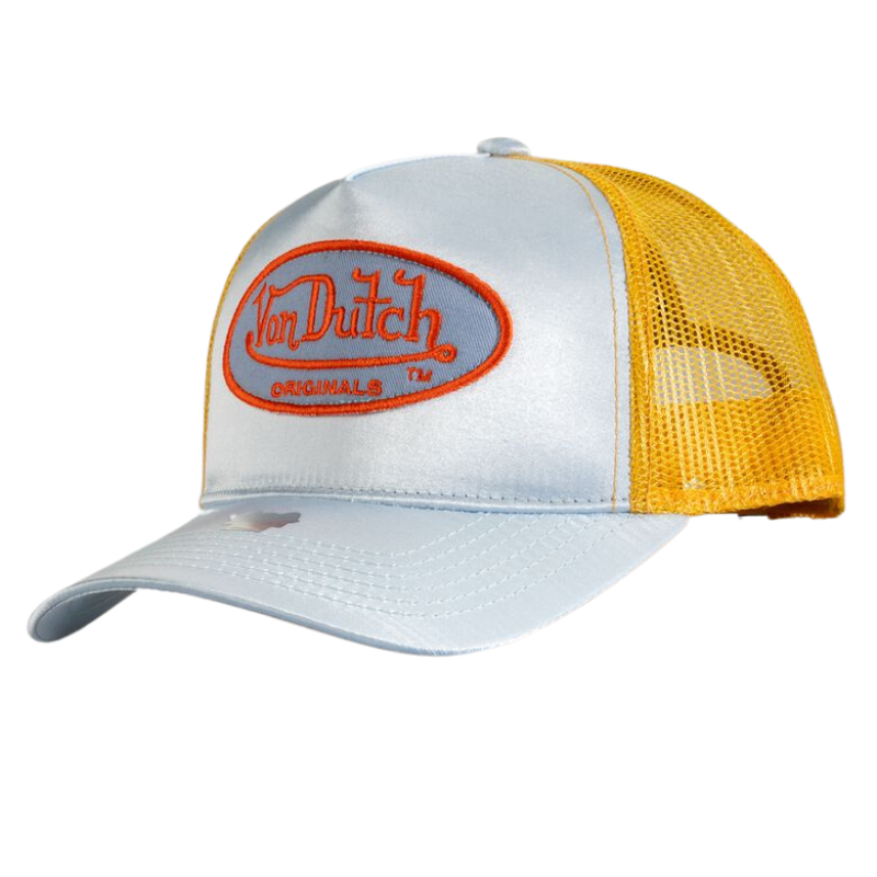 Von Dutch Cary Trucker Cap - Lt. Blue/Gold - Headz Up 