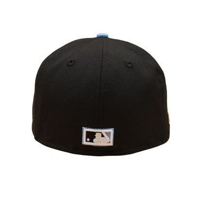 New York Yankees Cooperstown 59Fifty Fitted 2003 World Series - Black/Sky Blue Outline - Headz Up 