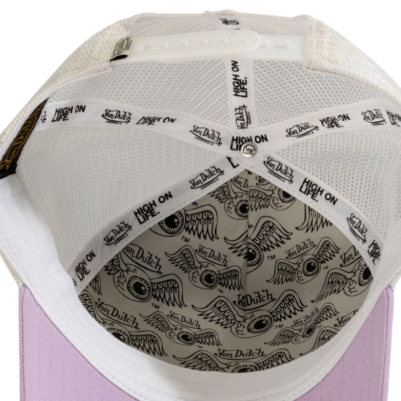 Von Dutch Boston Trucker Cap - Lilac/White - Headz Up 
