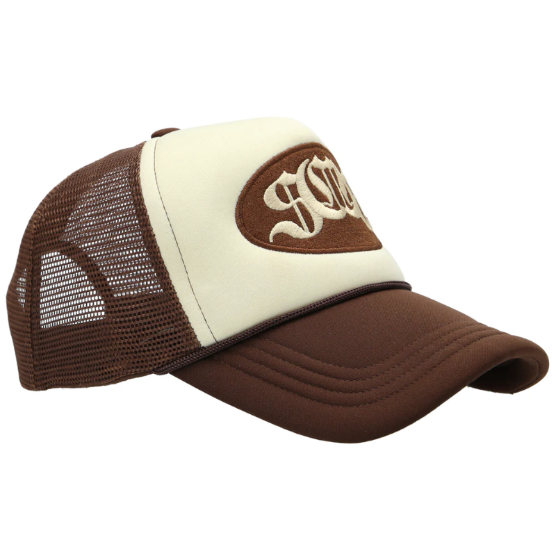 Brown Sabo Logo Trucker Cap - Headz Up 
