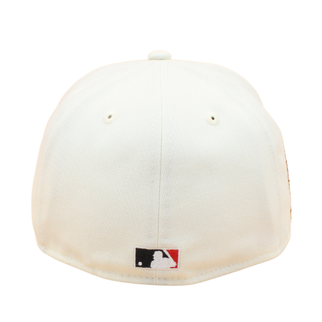 Anaheim Angels Cooperstown 59Fifty Fitted 50th Anniversary - Chrome White/Black Red Undervisor - Headz Up 