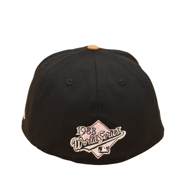 Los Angeles Dodgers Cooperstown 59Fifty Fitted World Series 80es Patches - Bronze/Black - Headz Up 