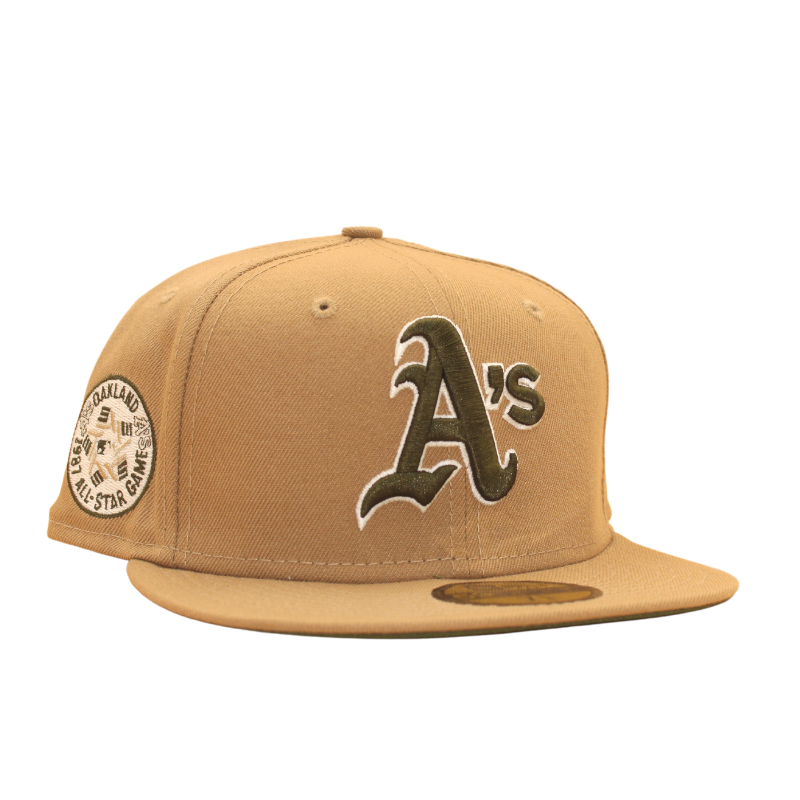 Oakland Athletics Cooperstown 59Fifty Fitted All Star Game 1987 Khaki/Rifle Green - Headz Up 