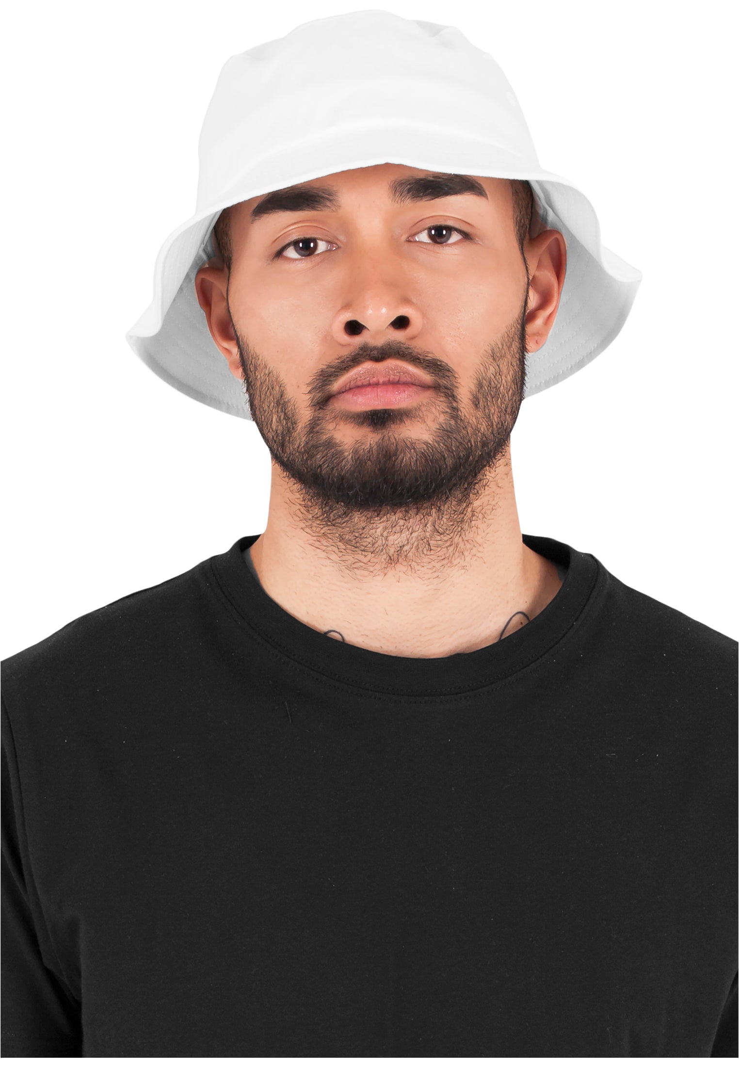 Flexfit Cotton Twill Bucket Hat - White - Headz Up 