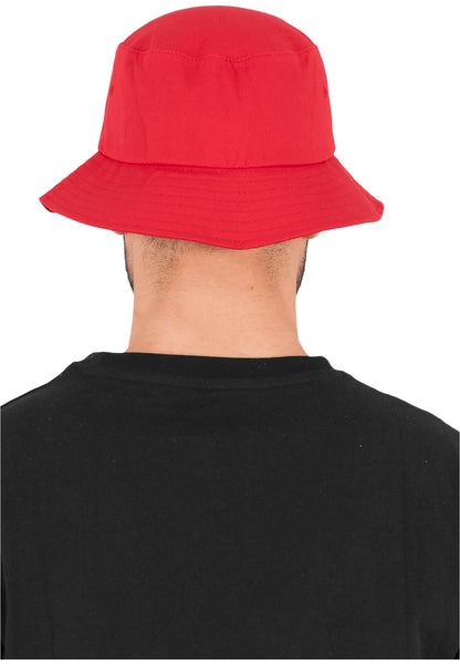 Flexfit Cotton Twill Bucket Hat - Red - Headz Up 