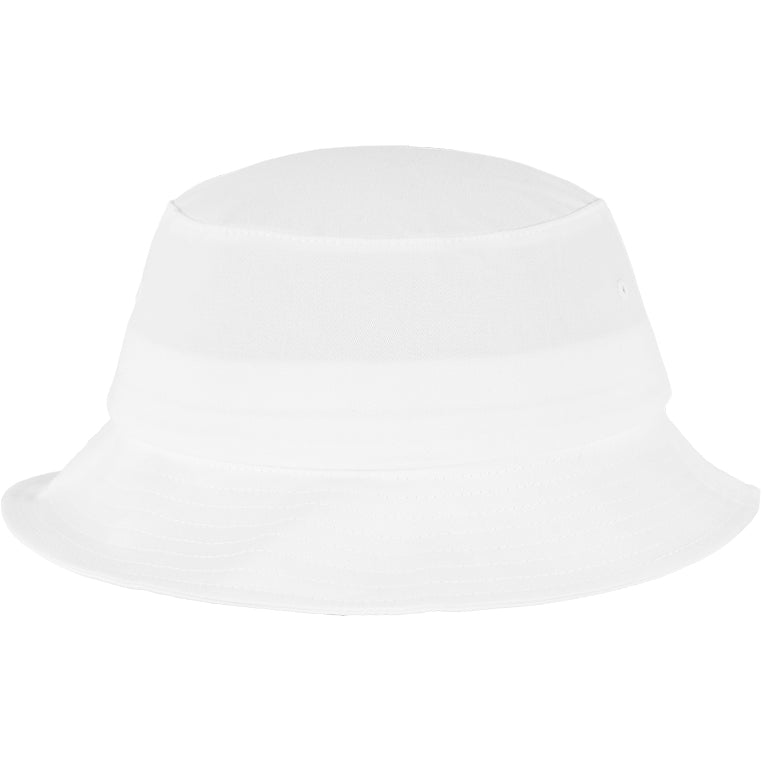 Flexfit Cotton Twill Bucket Hat - White - Headz Up 
