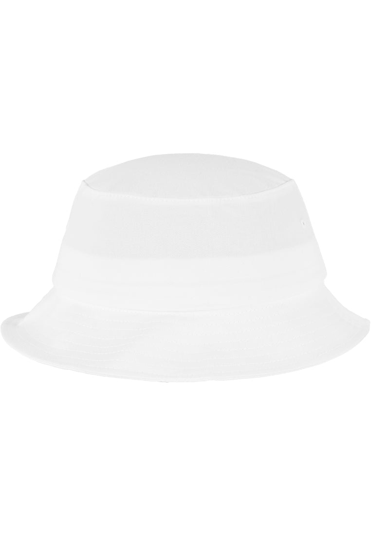 Flexfit Cotton Twill Bucket Hat - White - Headz Up 