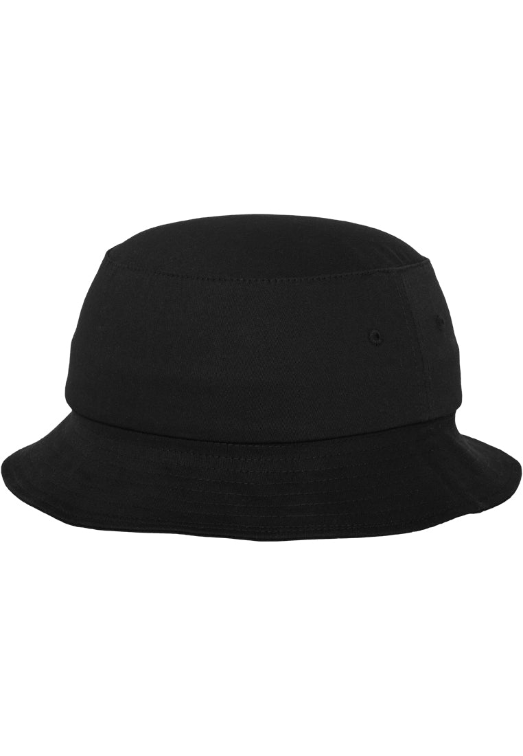 Flexfit Cotton Twill Bucket Hat - Black - Headz Up 