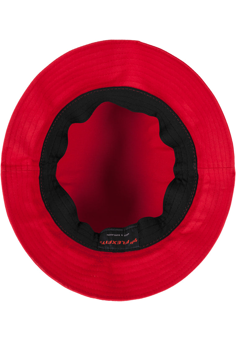 Flexfit Cotton Twill Bucket Hat - Red - Headz Up 