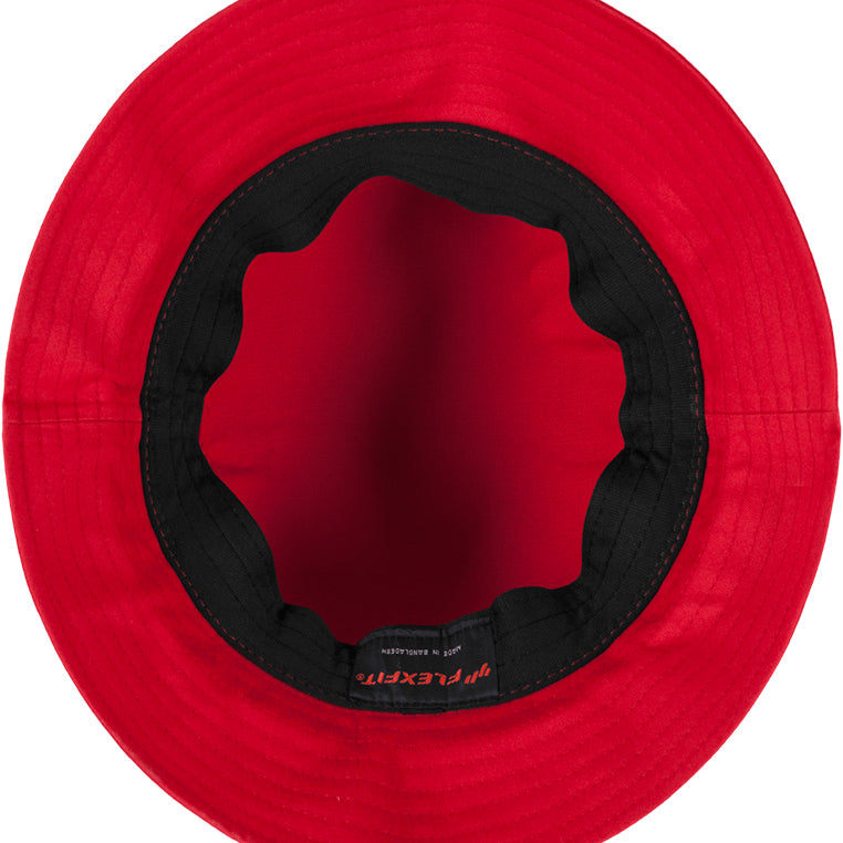 Flexfit Cotton Twill Bucket Hat - Red - Headz Up 