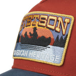 Canoe Trucker Cap - Red/Blue - Headz Up 