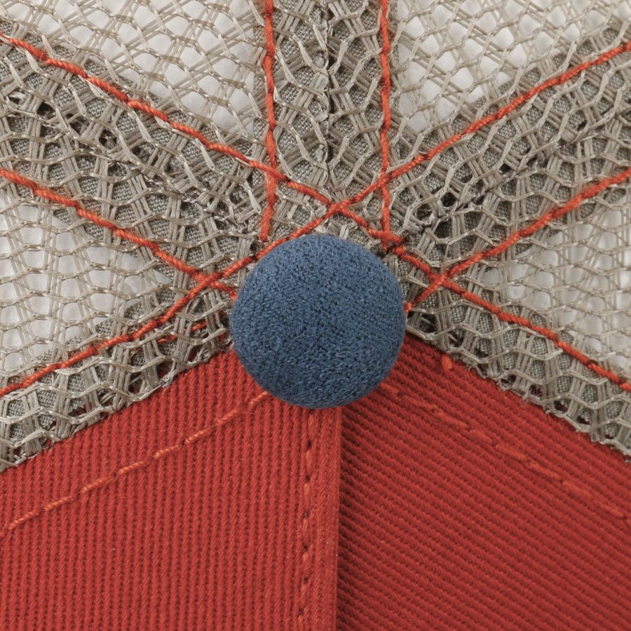 Canoe Trucker Cap - Red/Blue - Headz Up 