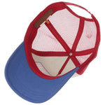 Gasoline Trucker Cap - White/Red/Blue - Headz Up 