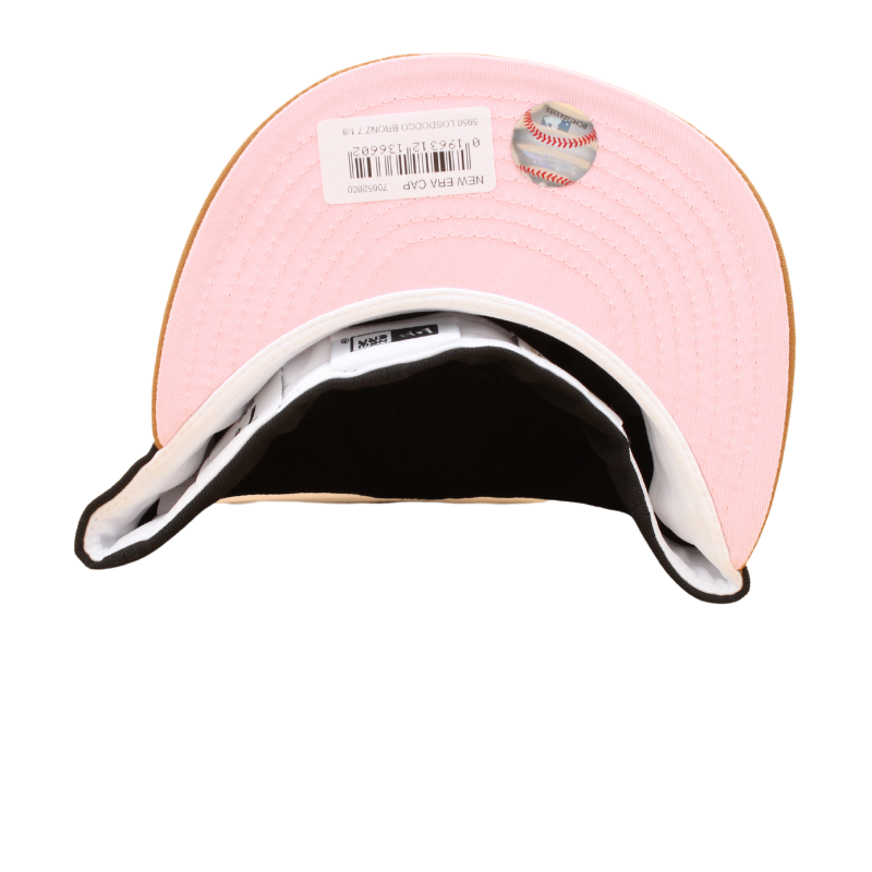 Los Angeles Dodgers Cooperstown 59Fifty Fitted World Series 80es Patches - Bronze/Black - Headz Up 