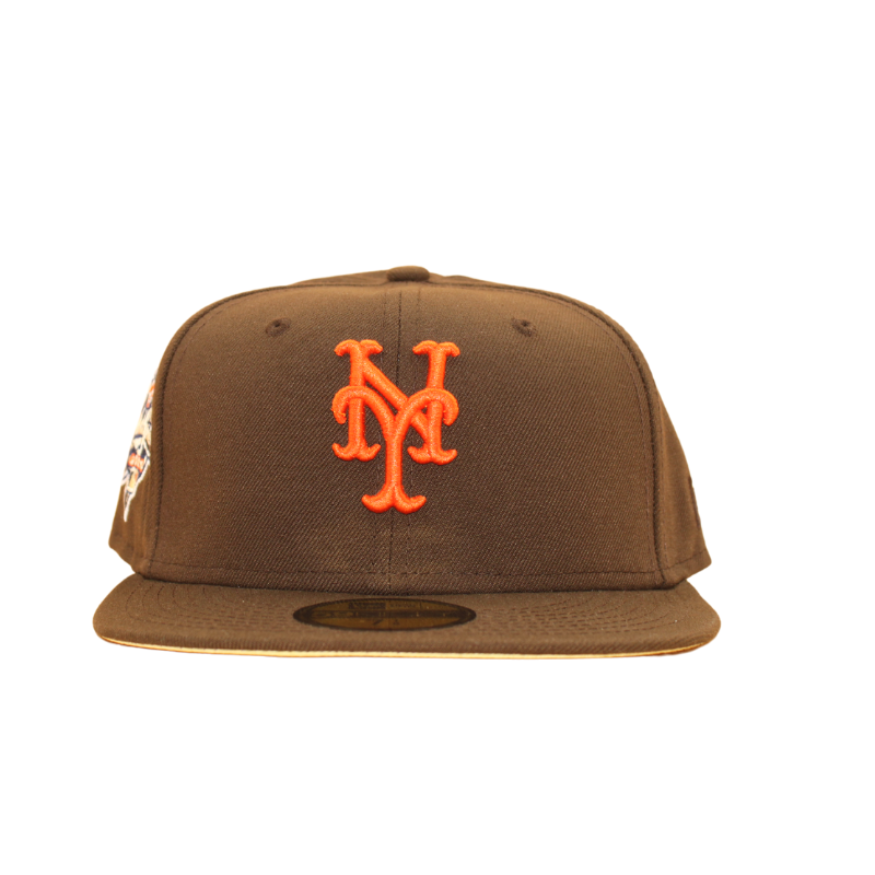 New York Mets Cooperstown 59Fifty Fitted World Series 2000 Walnut/Soft Yellow - Headz Up 