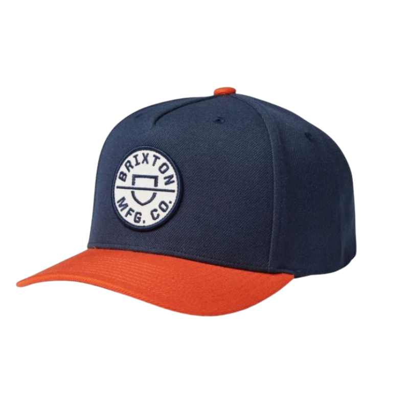 Crest C MP Snapback Cap - Navy/Orange - Headz Up 