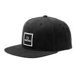 Alpha Square MP Snapback Cap - Black/Black - Headz Up 