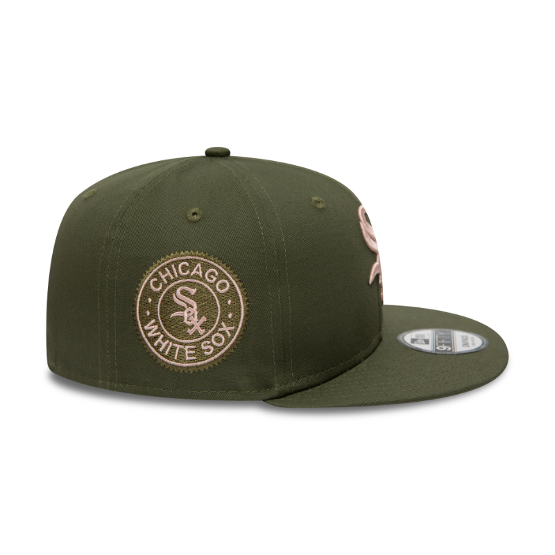 Chicago White Sox Side Patch 9Fifty Snapback - Olive/Dirty Rose - Headz Up 