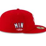 59Fifty Fitted Cap July 4 Minnesota Twins - Rød - Headz Up 