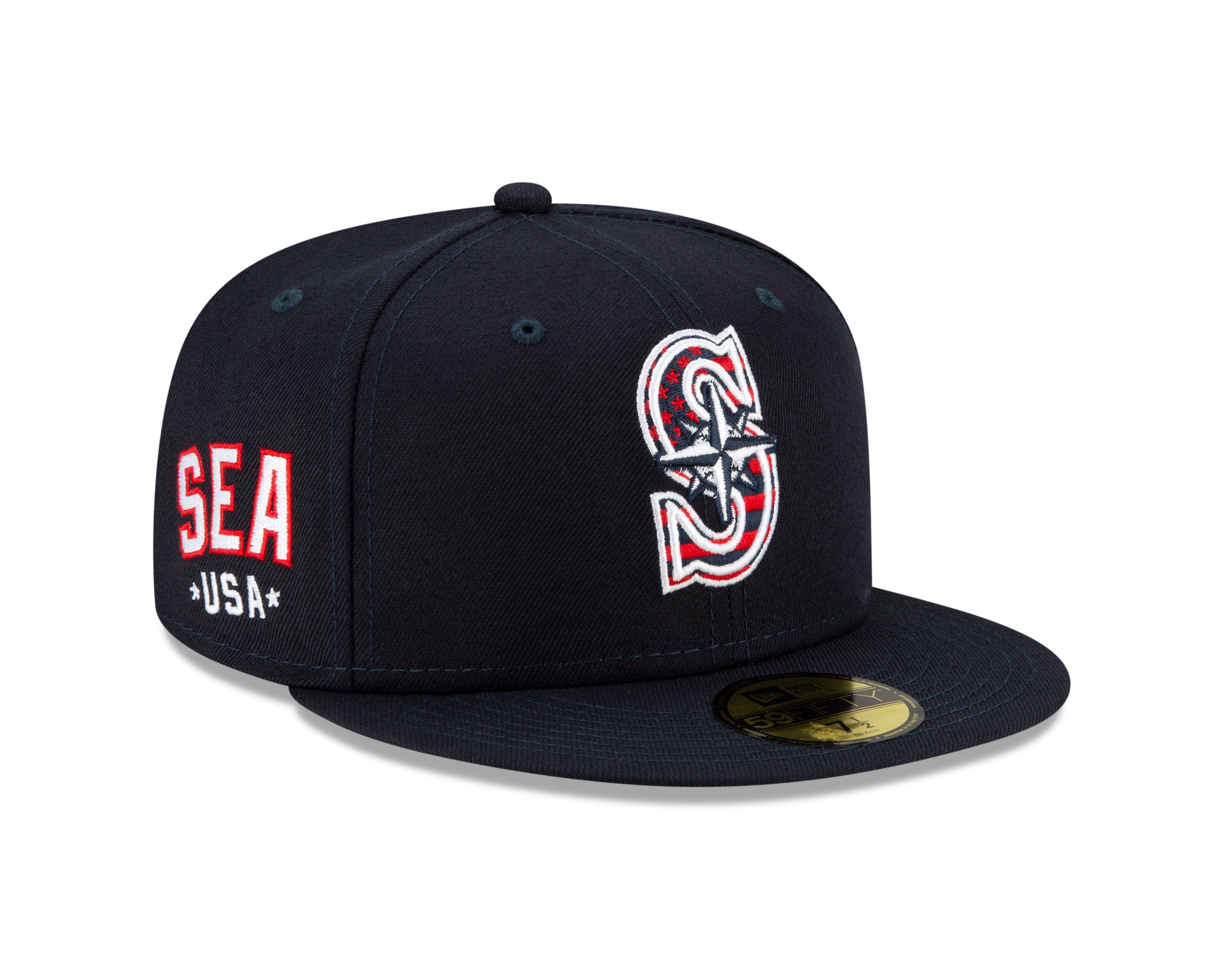 59Fifty Fitted Cap July 4 Seattle Mariners - Navy - Headz Up 