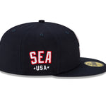59Fifty Fitted Cap July 4 Seattle Mariners - Navy - Headz Up 