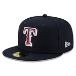 59Fifty Fitted Cap July 4 Texas Rangers - Navy - Headz Up 