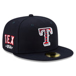 59Fifty Fitted Cap July 4 Texas Rangers - Navy - Headz Up 