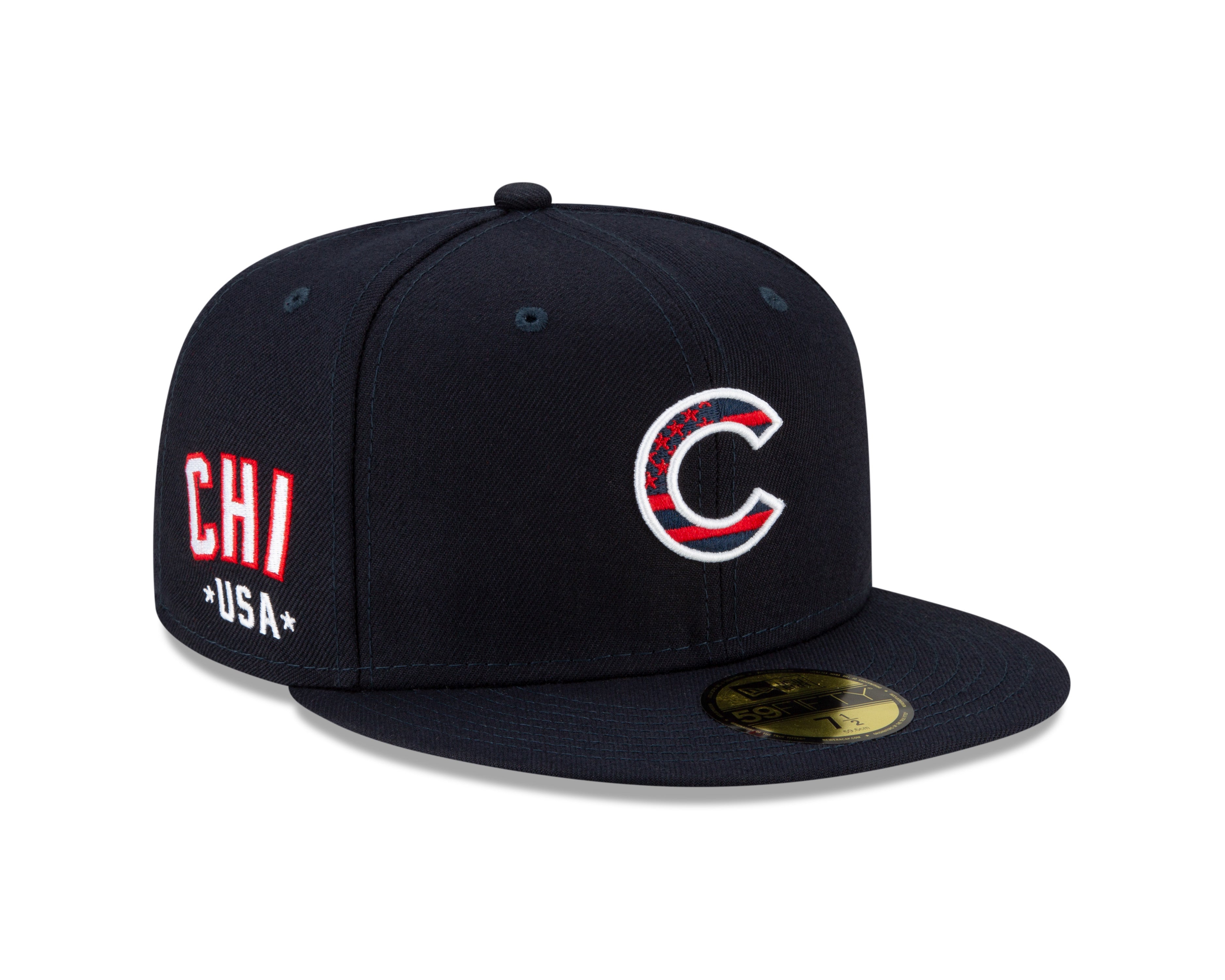59Fifty Fitted Cap July 4 Chicago Cubs - Navy - Headz Up 