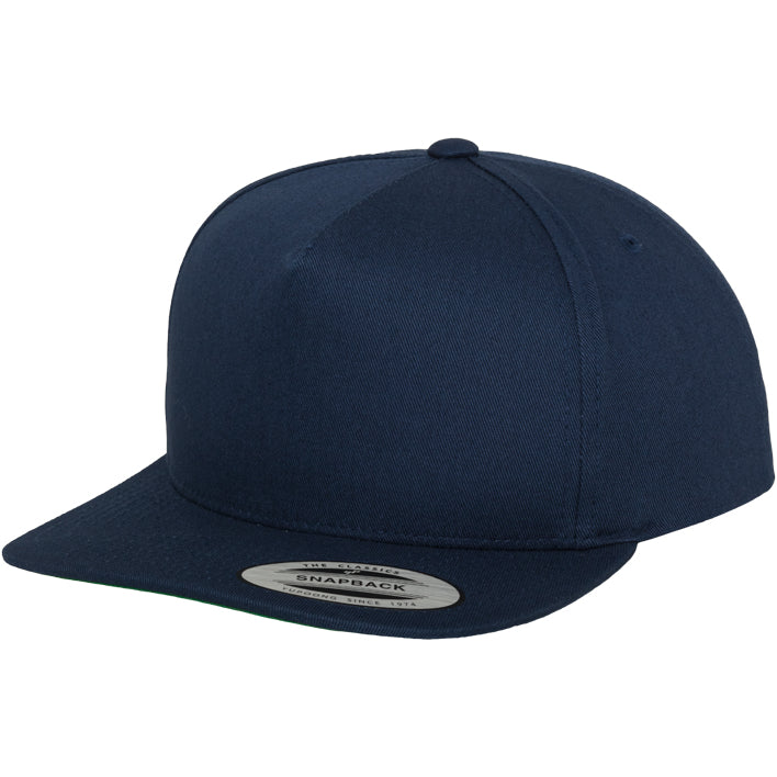 Classic 5-Panel Snapback - Navy - Headz Up 