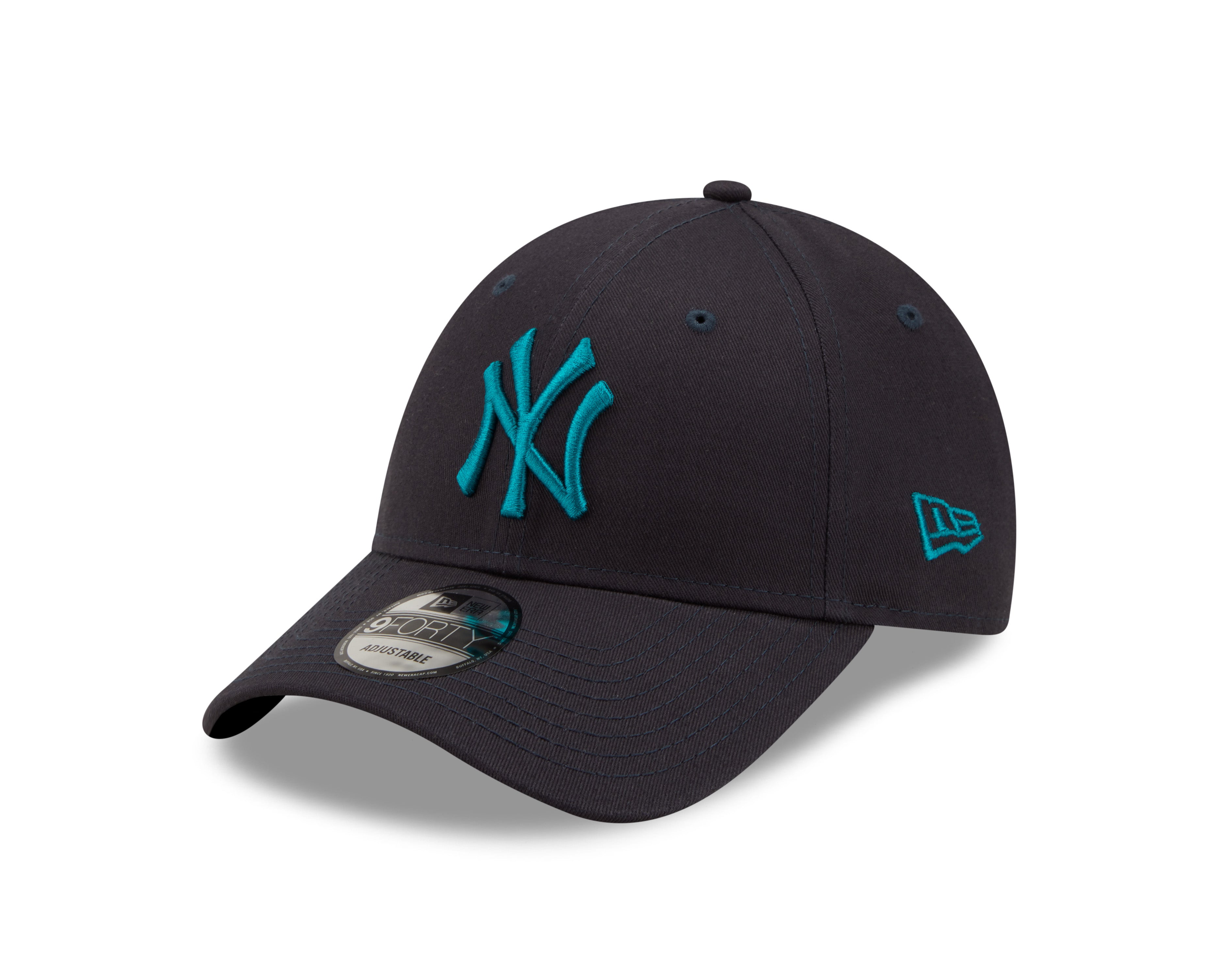 New York Yankees Cap 9Forty League Essentials - Navy/Teal - Headz Up 