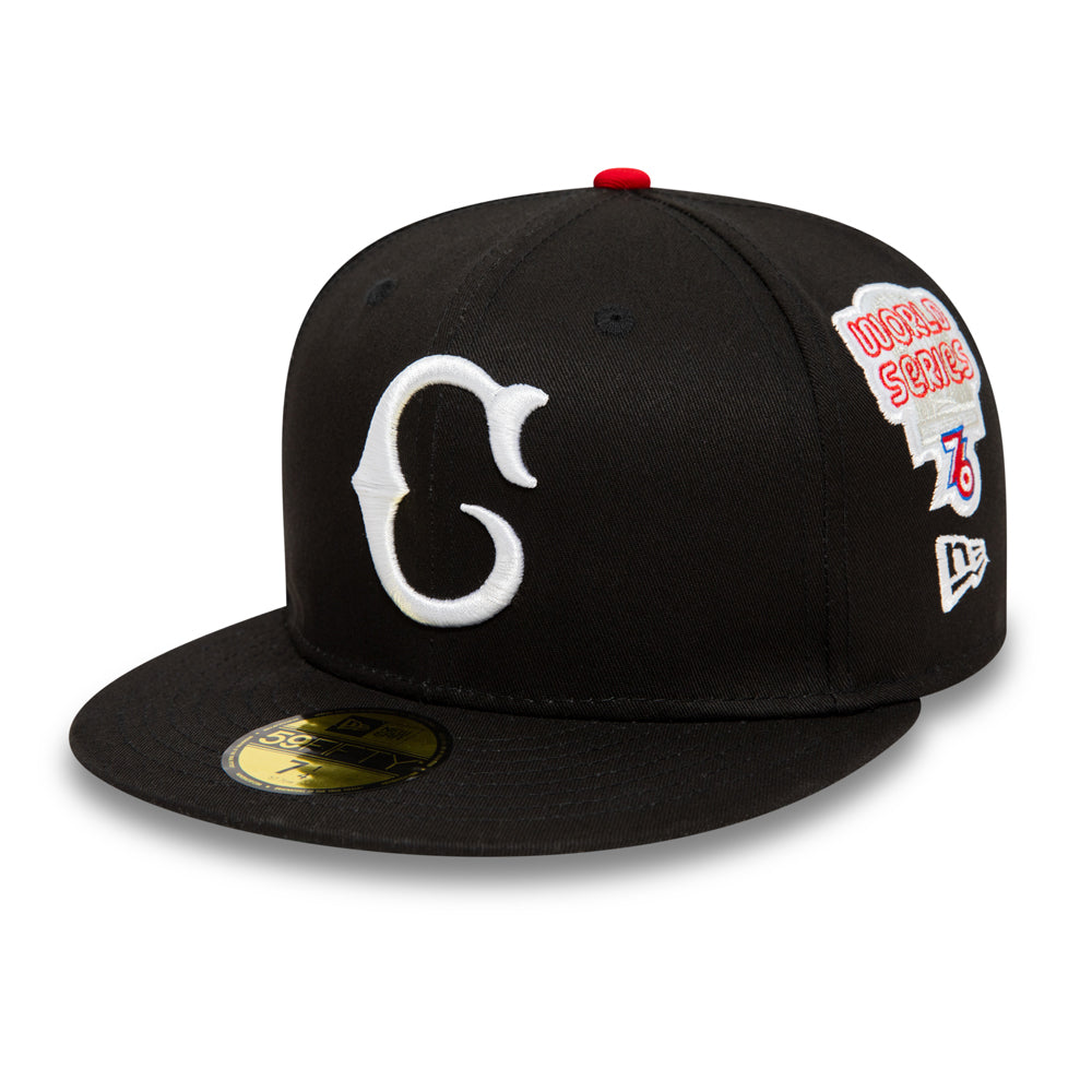 Cincinnati Reds Cooperstown Patch Black 59FIFTY Cap - Sort - Headz Up 