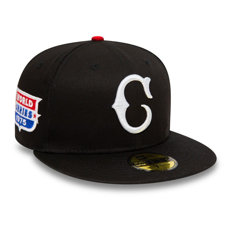 Cincinnati Reds Cooperstown Patch Black 59FIFTY Cap - Sort - Headz Up 