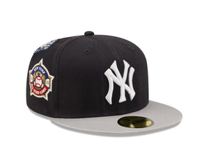 New York Yankees Cooperstown Patch 59FIFTY Cap - Navy/Grå - Headz Up 