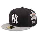 New York Yankees Cooperstown Patch 59FIFTY Cap - Navy/Grå - Headz Up 