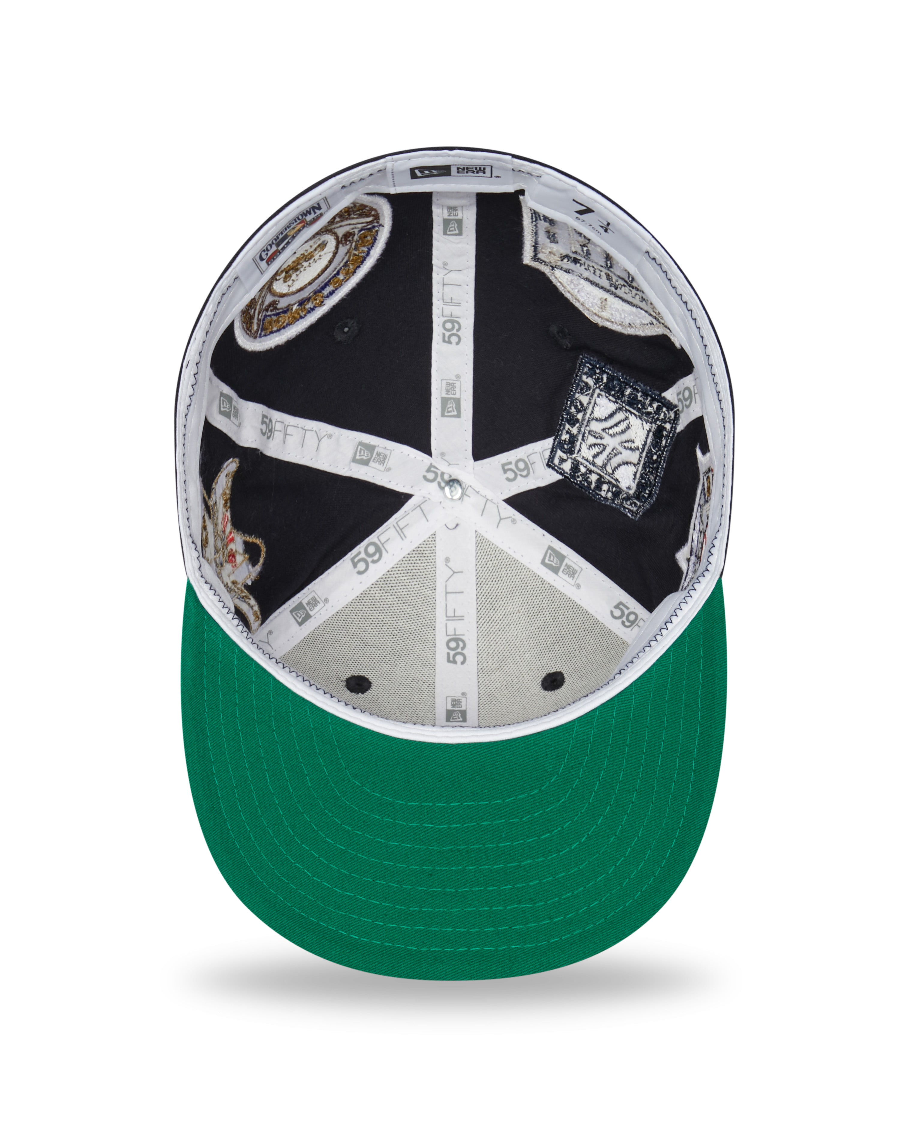 New York Yankees Cooperstown Patch 59FIFTY Cap - Navy/Grå - Headz Up 