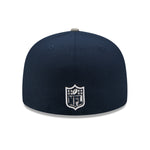 New England Patriots SIDE PATCH 59FIFTY Fitted Cap - Navy/Grå - Headz Up 