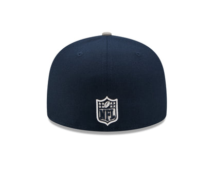 New England Patriots SIDE PATCH 59FIFTY Fitted Cap - Navy/Grå - Headz Up 