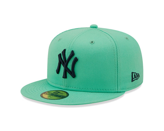 59Fifty Fitted Cap League Essential New York Yankees - Light Green/Navy - Headz Up 