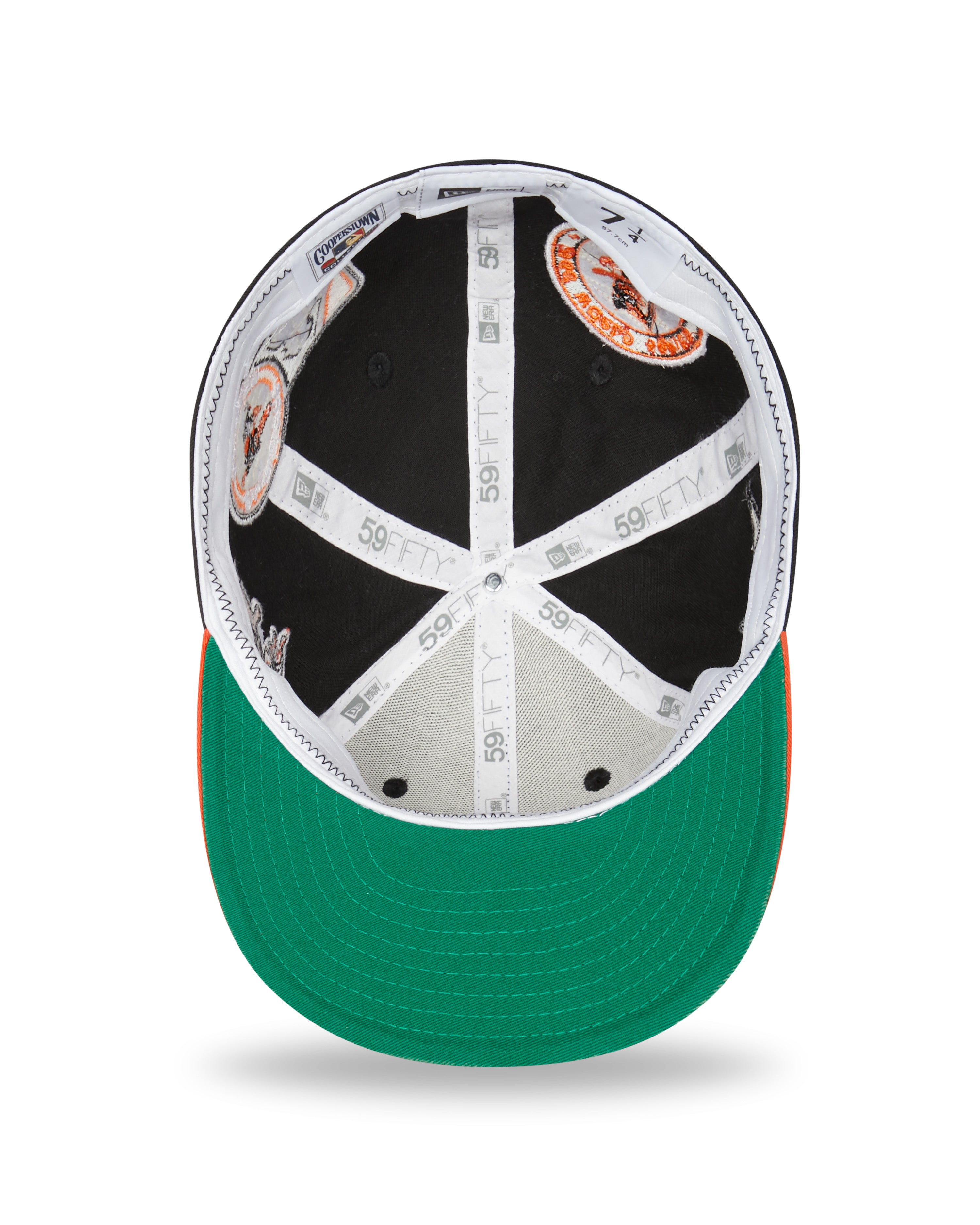 Baltimore Orioles Cooperstown Patch 59FIFTY Cap - Sort/Orange - Headz Up 