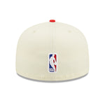 NBA22  DRAFT Chicago Bulls 59Fifty Fitted - Off White/Red - Headz Up 
