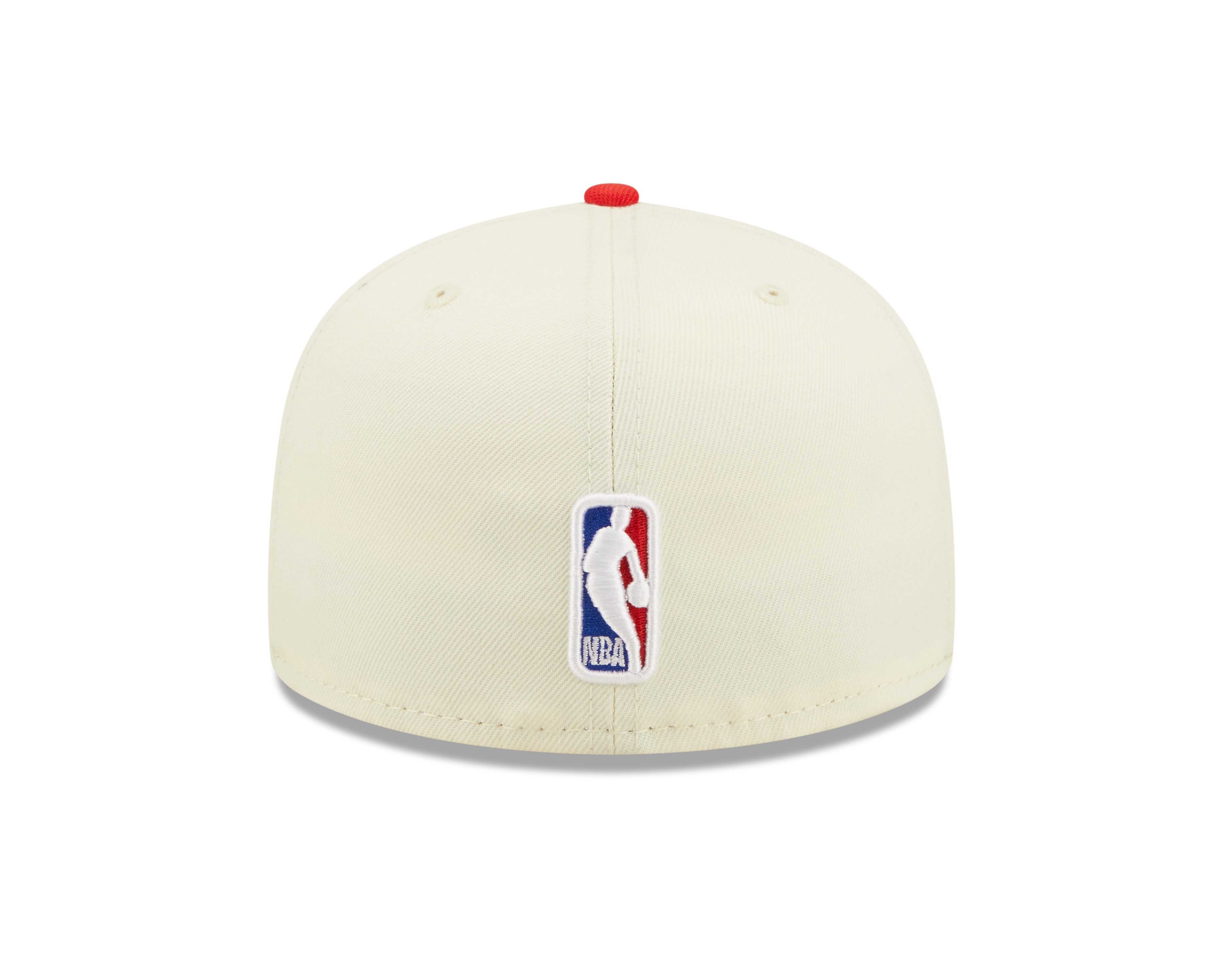NBA22  DRAFT Chicago Bulls 59Fifty Fitted - Off White/Red - Headz Up 