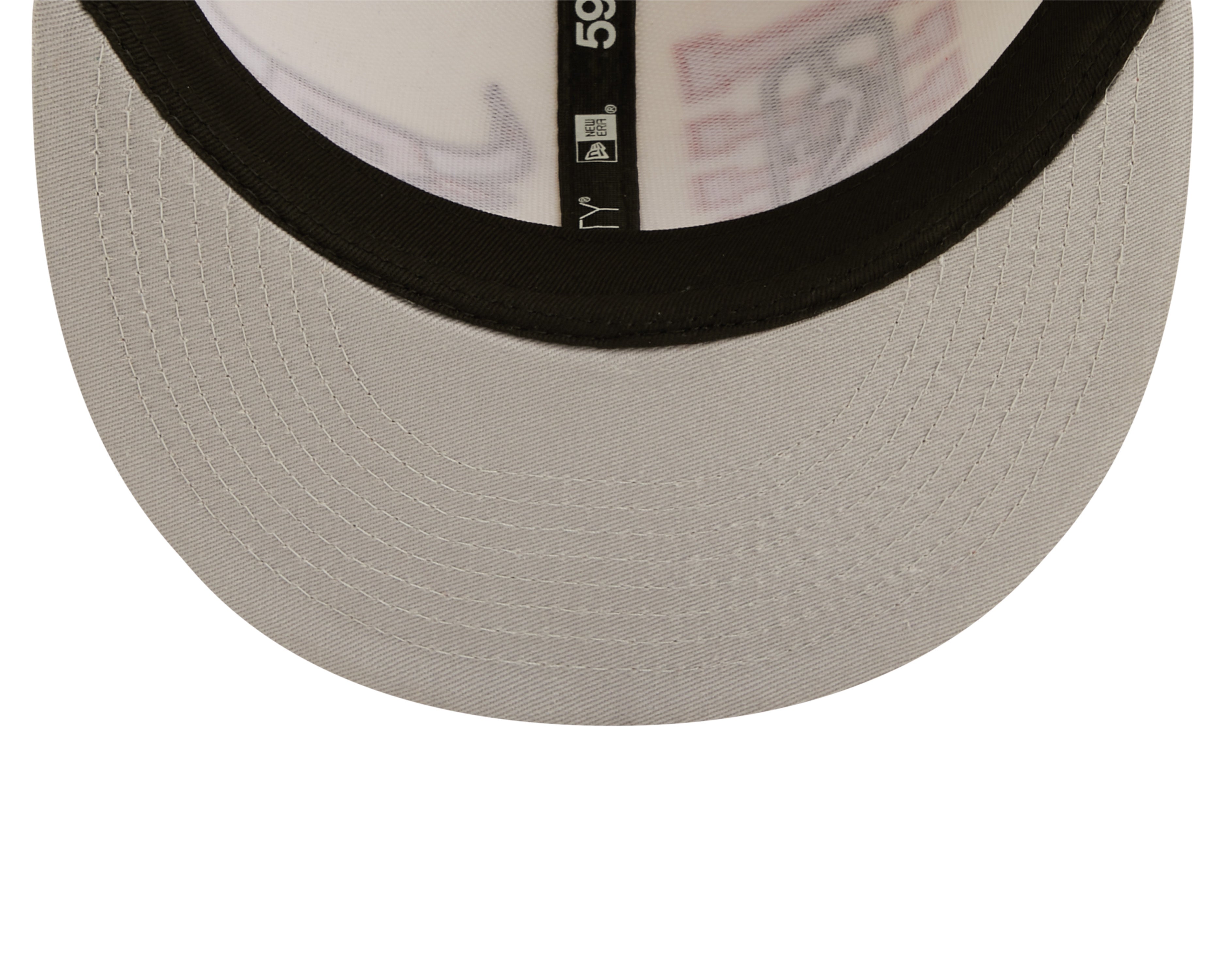 NBA22  DRAFT Chicago Bulls 59Fifty Fitted - Off White/Red - Headz Up 