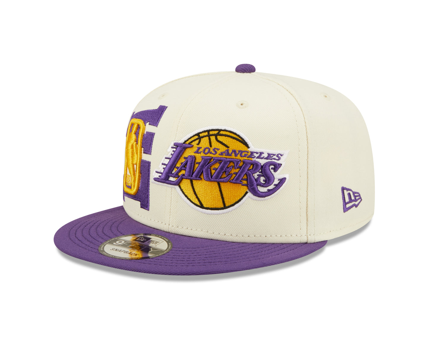 NBA22 DRAFT 9Fifty Snapback Los Angeles Lakers - Off White/Purple - Headz Up 